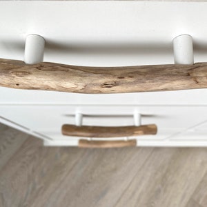 Driftwood pulls, drawer pulls, driftwood handles, original grips, IKEA furniture image 3