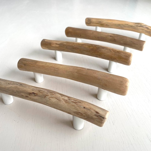 Driftwood Handles and Knobs, Coastal Cabinet Pulls, Boho Rustic Drawer Hardware