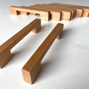 Wood handles, solid wood handle, drawer pulls, oak handle, ikea furniture, wood knobs