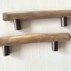 Seaside style wooden cupboard handles, wood drawer pulls