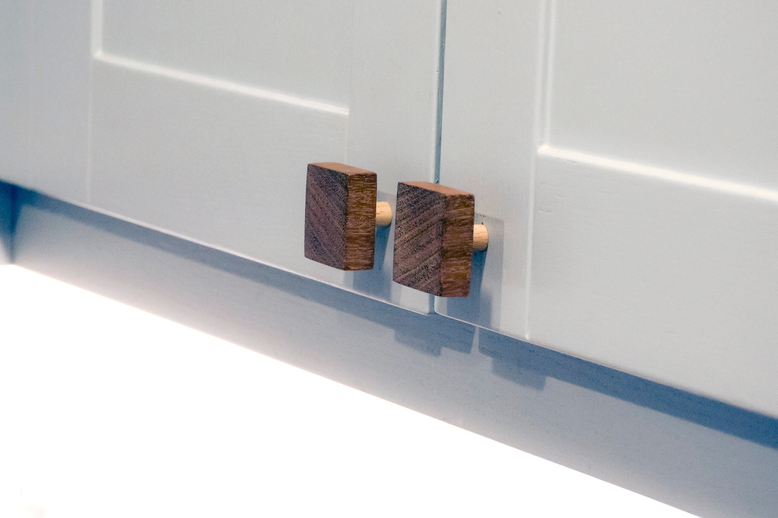 Mahogany Wood Knobs Wood Drawer Knobs Mahogany Etsy