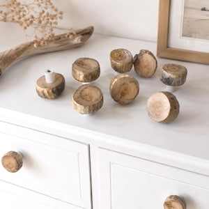 Pomo de madera, tirador original, tiradores para cajones y armarios, tirador de madera, manijas