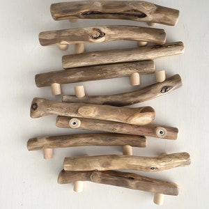 Driftwood pulls, drawer pulls, driftwood handles, original grips, IKEA furniture image 2