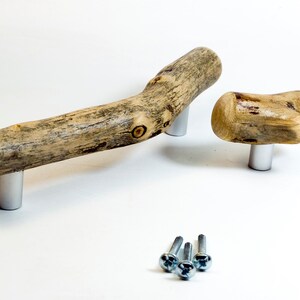 Driftwood pulls, drawer pulls, driftwood handles, original grips, IKEA furniture image 10