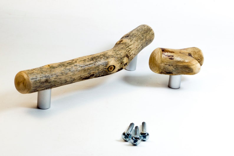 Driftwood pulls, drawer pulls, driftwood handles, original grips, IKEA furniture image 10