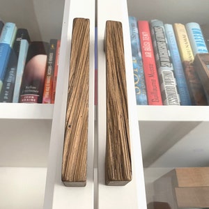 Oak handle, drawer pulls, cabinet handles, wood handle, cupboard, grips, furniture upgrade, IKEA Pax