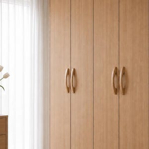 Eichenholz-Schrankgriffe, Schubladengriffe aus Holz, handgefertigte minimalistische Möbelbeschläge