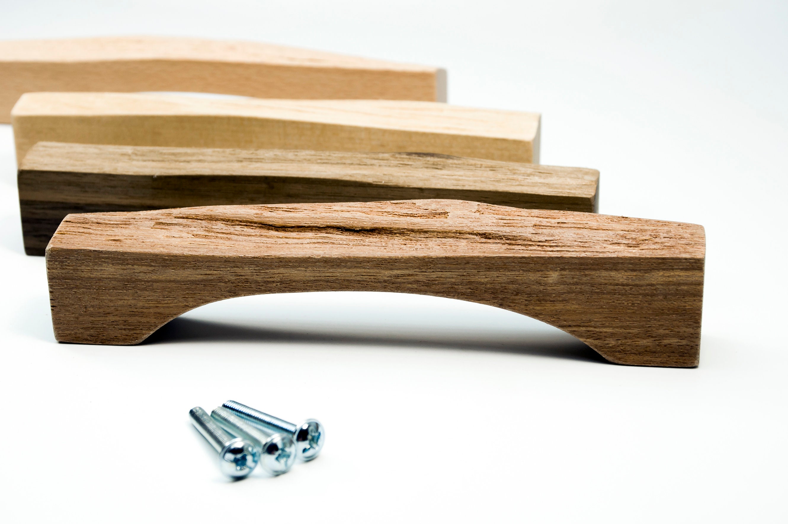 Schrankgriffe aus Eichenholz Schubladengriffe aus Holz | Etsy