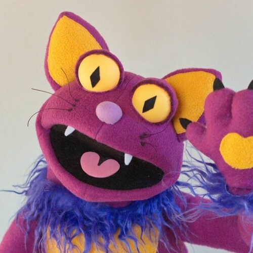 The Sunrise Cat Lady Puppet Hand Puppet Professional Etsy