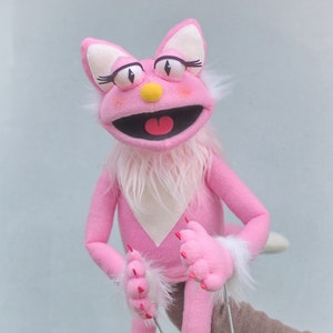 The Sunrise Cat Lady Puppet Hand puppet Professional Marionette