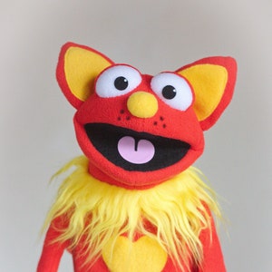 Funny Red Cat Puppet Professional puppet Gift