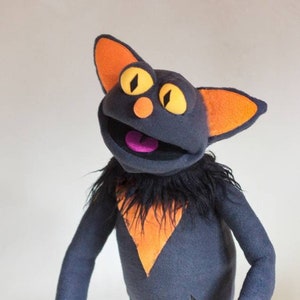 The Twilight Cat puppet Halloween Scary Funny hand puppet