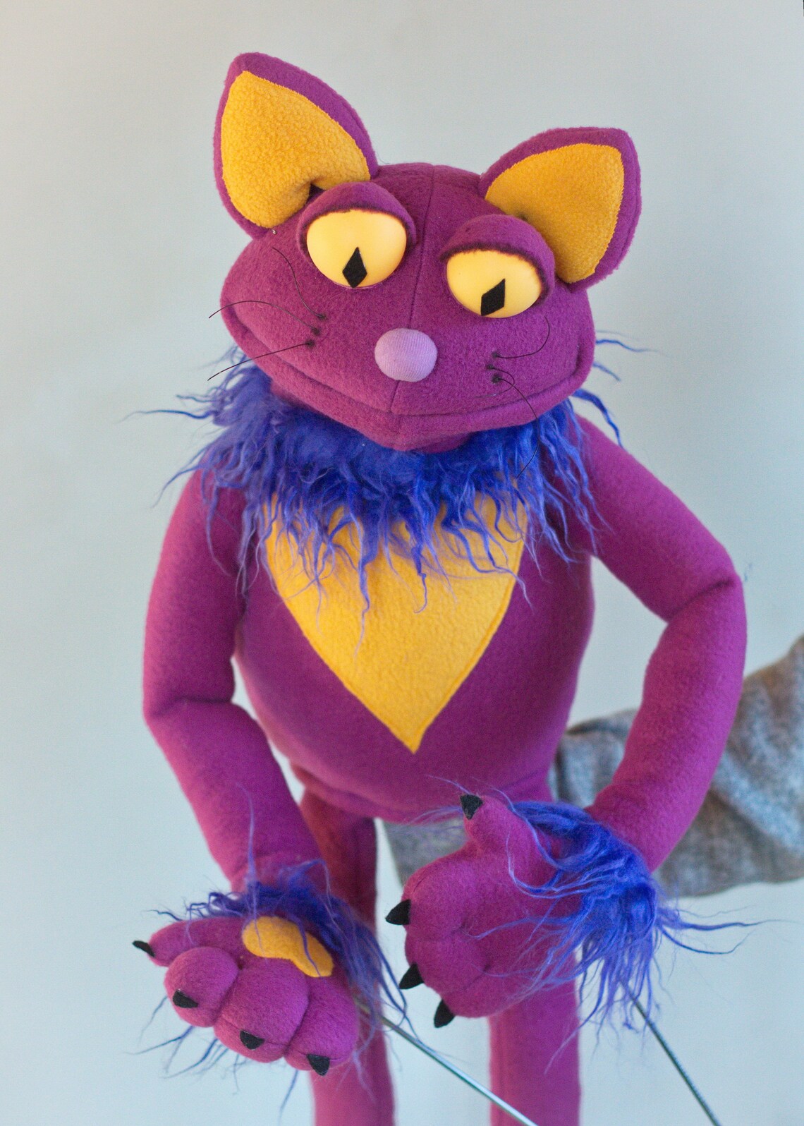 The Sunset Cat Puppet Scary Puppet Hand Professional Puppet Etsy