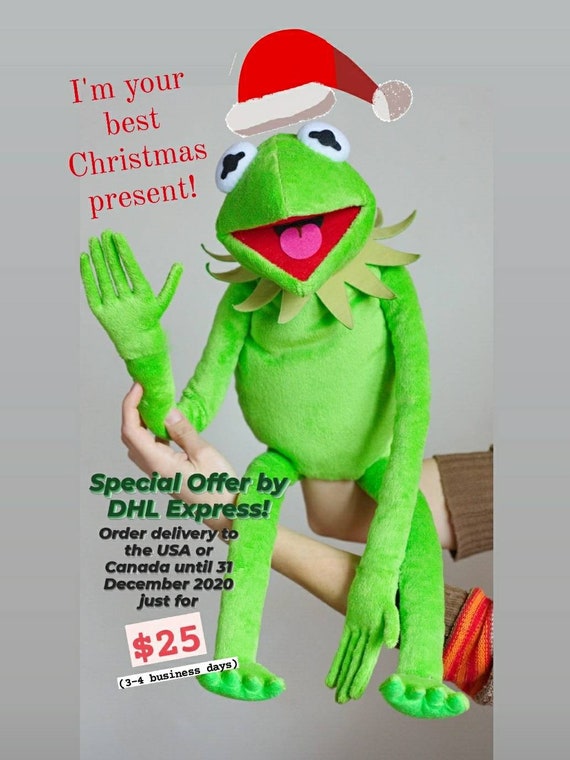 kermit the frog plush puppet