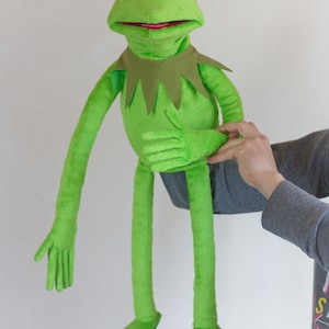 Funny green frog Puppet Professional puppet Hand puppet glove puppet image 4