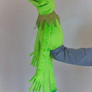 Funny green frog Puppet Professional puppet Hand puppet glove puppet image 9