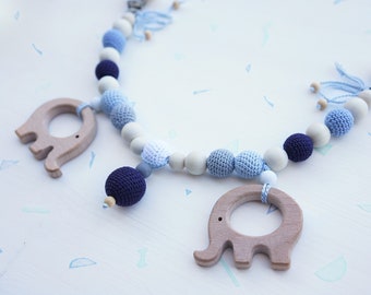 Baby Elephant Stroller Chain / Pram Garland / Kinderwagenkette / Crib Toy - A Perfect Gift For Newborn Or Baby Shower / Baby Spielzeug