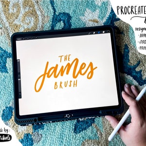 James Procreate Brush | iPad Lettering Brush Digital Lettering Procreate Brushes Digital Calligraphy Instant Download for Procreate App