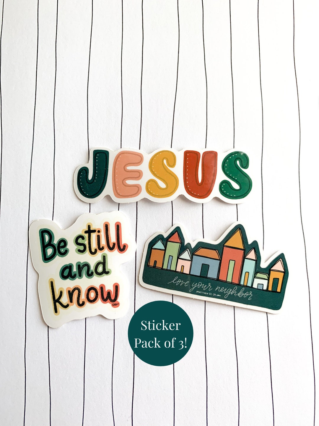 Boho Christian Sticker Pack Laptop Stickers Water Bottle Packs of ...