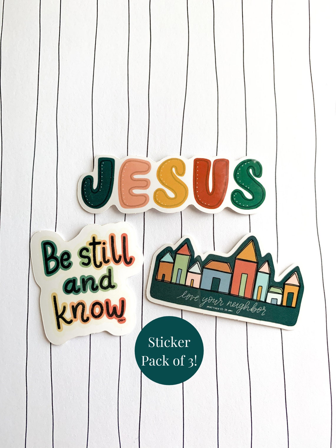 Boho Christian Sticker Pack Laptop Stickers Water Bottle Packs of ...