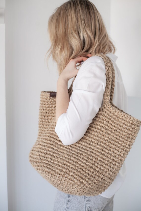 etsy crochet market bag