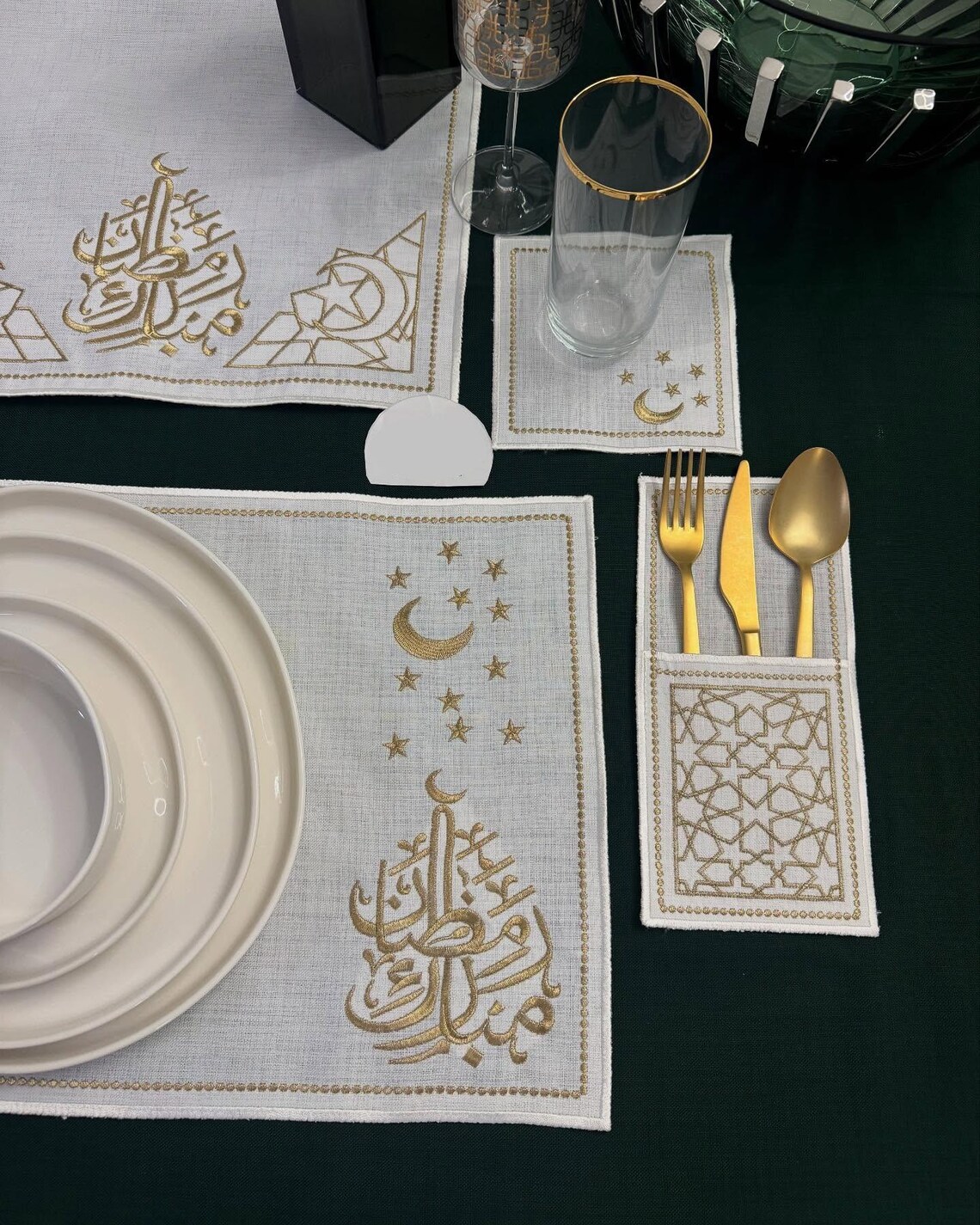 Ramadan Table Decoration, 6 Persons- 19 Pcs, Islamic Decorations ...