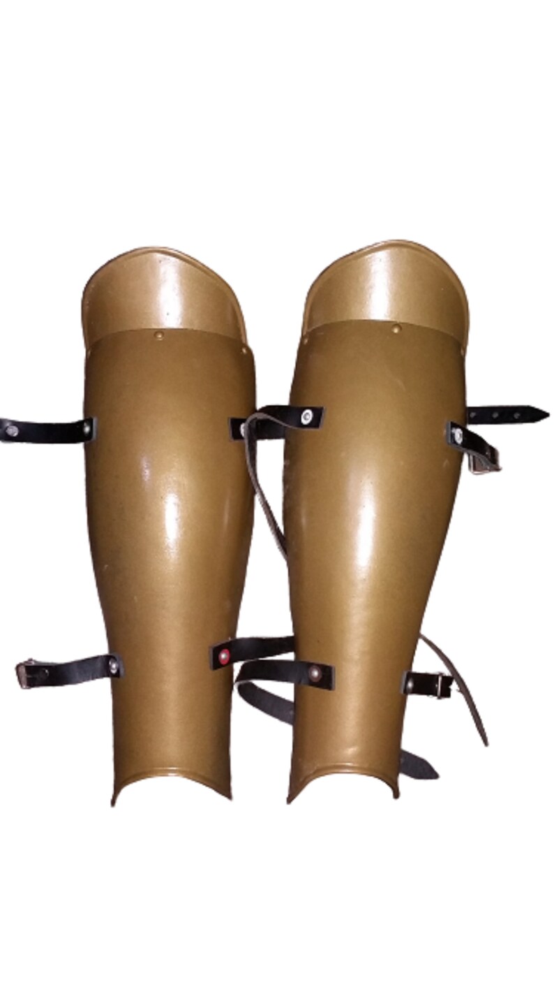 Greek Leg Guard Officer Armor Graves leg Guards Gladiator with Etsy