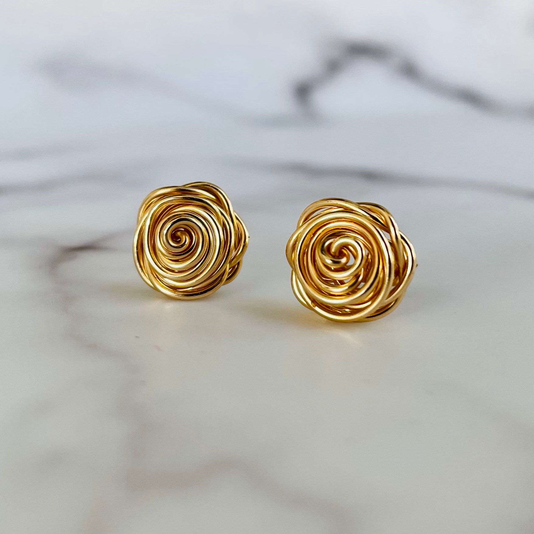 14ct Gold Filled Rose Jewellery Set Handmade Flower Necklace and — free download