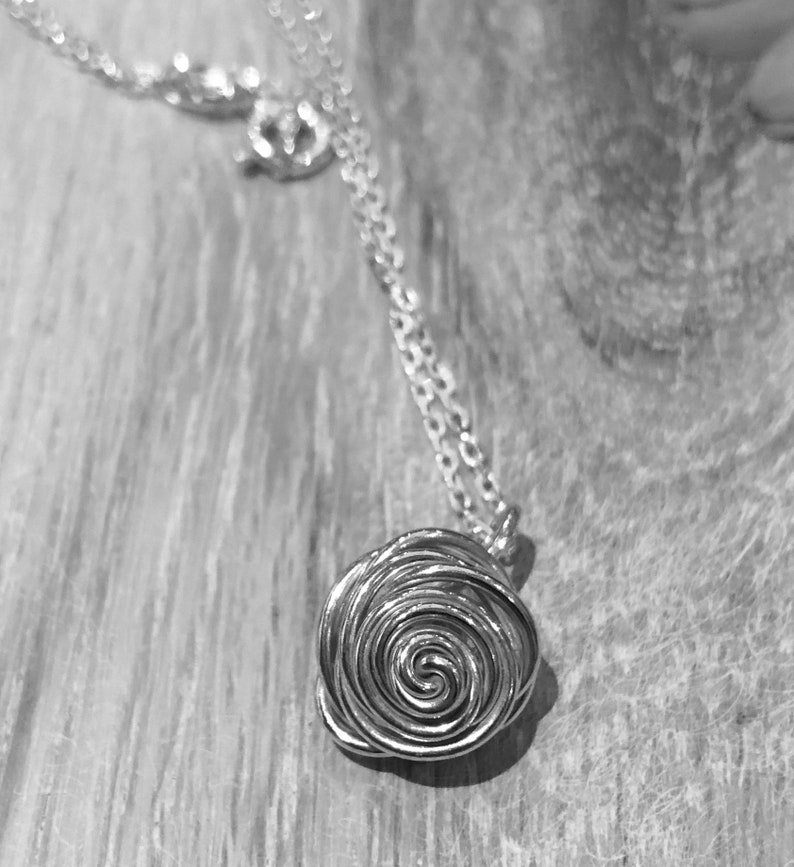 Bridesmaid Gift Flower Necklace Birthday Gift Silver Rose Necklace Gift For Her Valentines gift Rose Pendant Rose Necklace Roses
