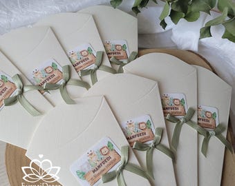 Personalized Safari/Jungle Animal Resealable Favor Cones - Baptism/Birthday