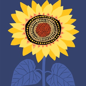 A4 downloadable sunflower print - 100% of profits for the Red Cross
