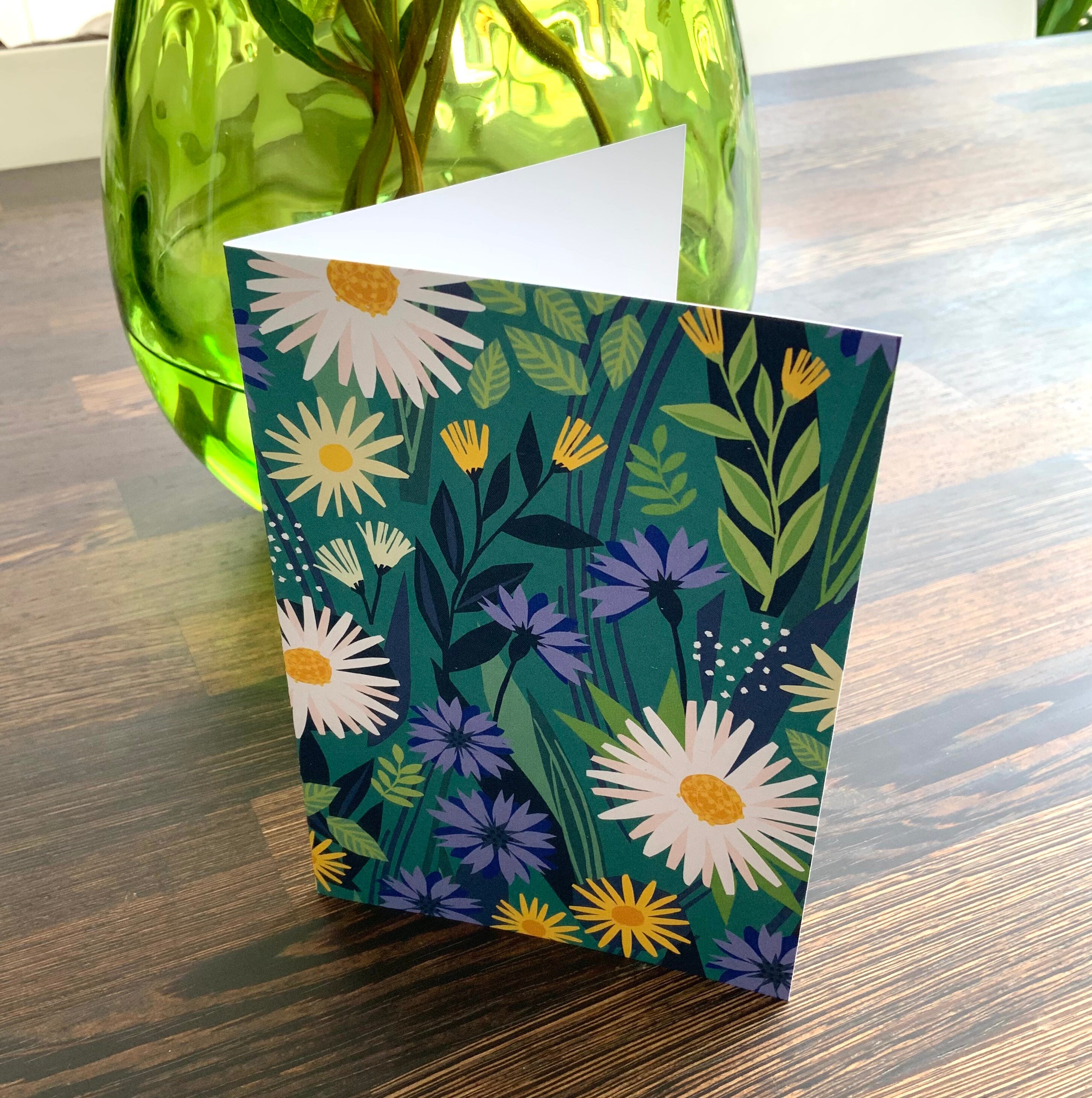 Summer Flowers Card Pack 6 Blank Cards Printed on Recycled Card - Etsy