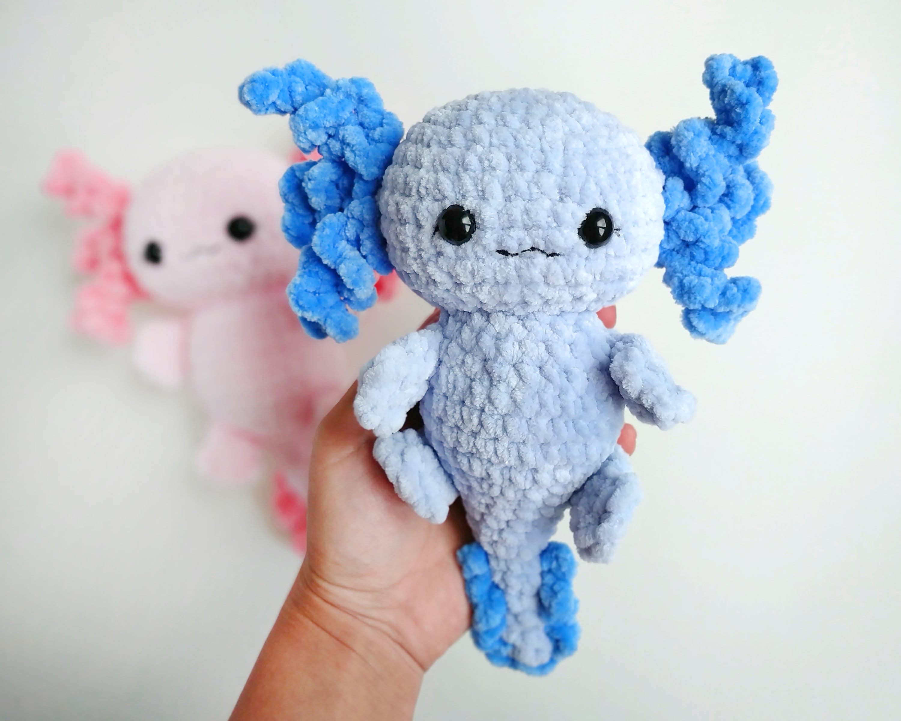 Axolotl Crochet PATTERN Plush Amigurumi Kawaii Stuffed Etsy