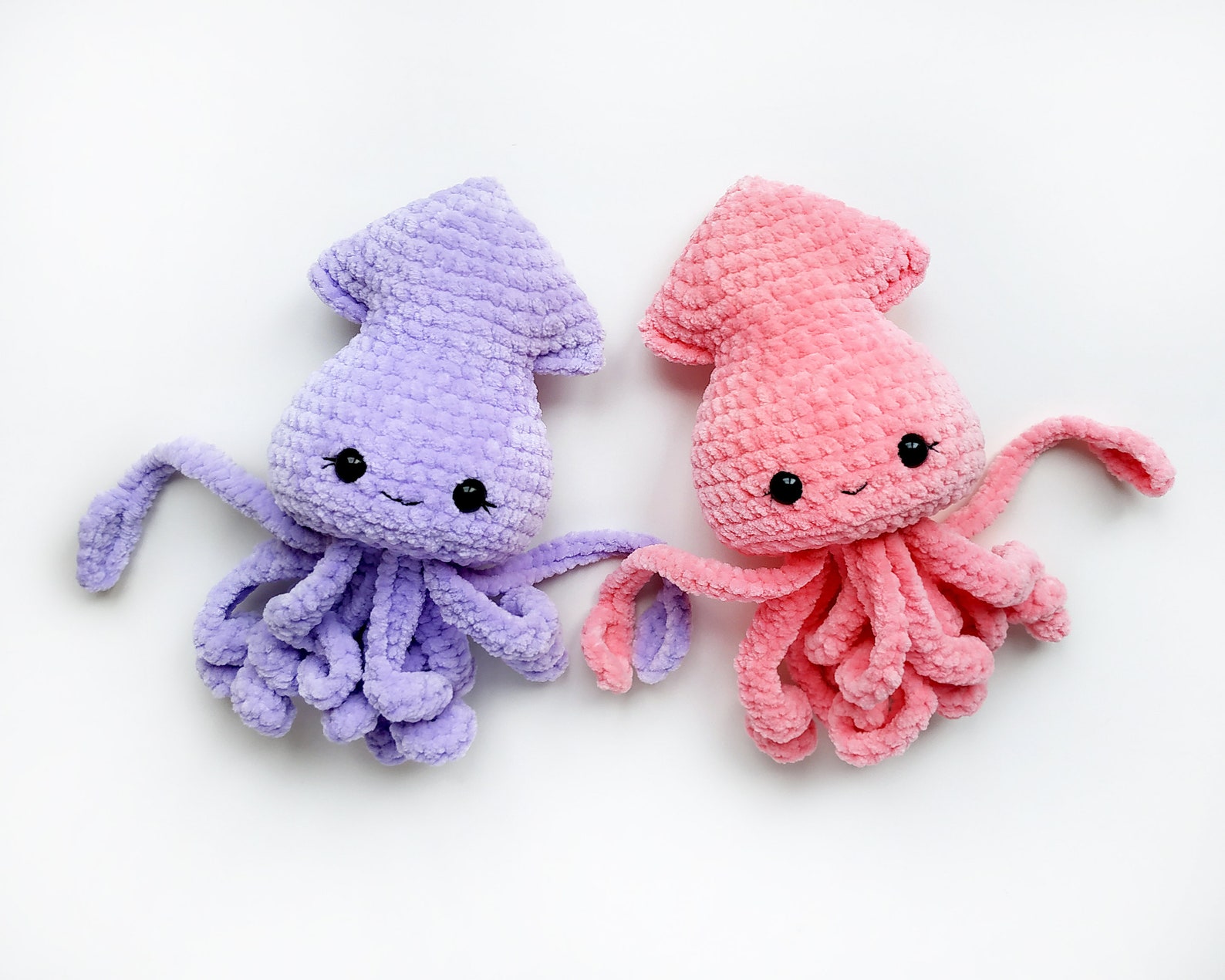 Squid Crochet PATTERN Plush Amigurumi Kawaii Stuffed See Etsy