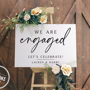 Engagement Party, Entrance Sign, Party Sign, Engagement Decor, Engaged