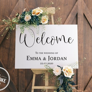 Welcome sign // Wedding sign // Wedding board // Printed or digital // Welcome to our wedding