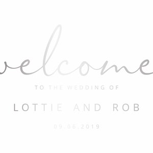 Wedding sign // Welcome Sign // Wedding Decor // Welcome to our wedding immagine 6