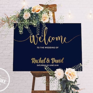 Welcome wedding sign // Printed or Digital