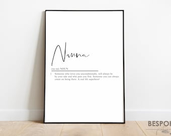 Nanna print - House Prints - Gifts - Nanna gift