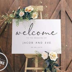 Wedding sign // Welcome Sign // Wedding Decor // Welcome to our wedding immagine 1