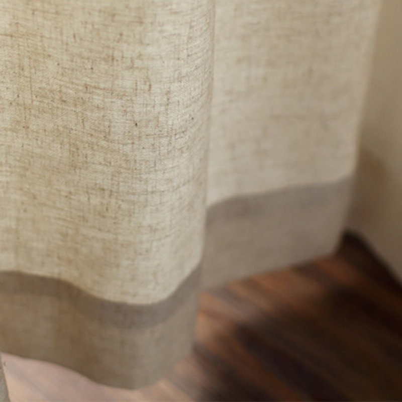 Linen Cotton Blend Curtains for Living Room off White Linen Etsy