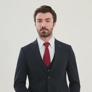 Dark Navy Blue Suit for Men - Mens Suits - 3 piece Suit - Navy Suit Wedding Attire - GENT WITH