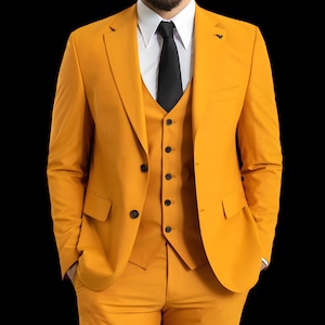 Yellow Three Piece Suit for Men – Fresh and Elegant Style – GentWith Menswear
