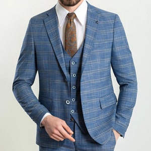 Men Suits, Men Blue Suit, Blue Suit for Men by GENT WITH