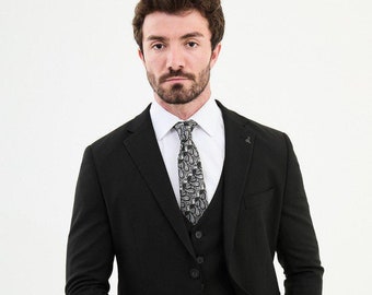 All Black Suit for Men - Formal Attire - 3 Piece Suit - GENT WITH Suits