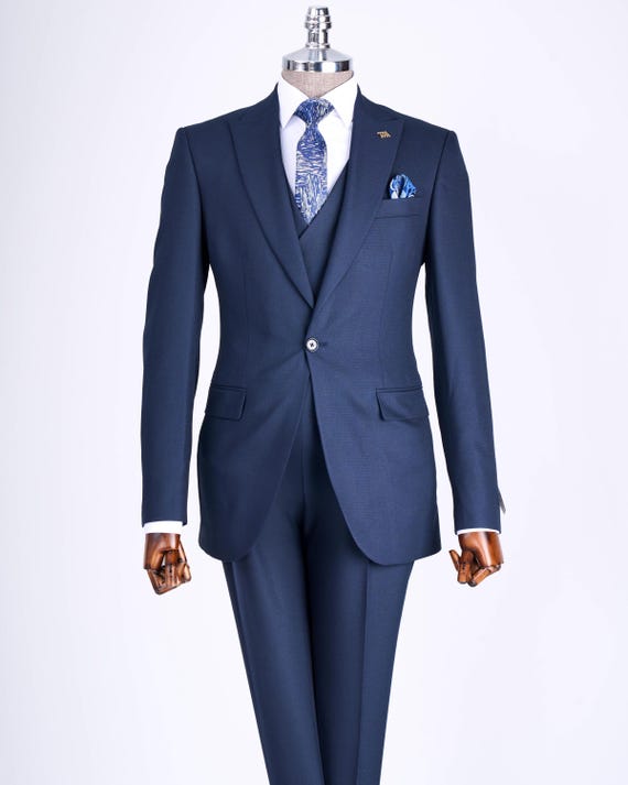 slim fit dress slacks Men's Signature 3-Piece Slim Fit Suits main image 1