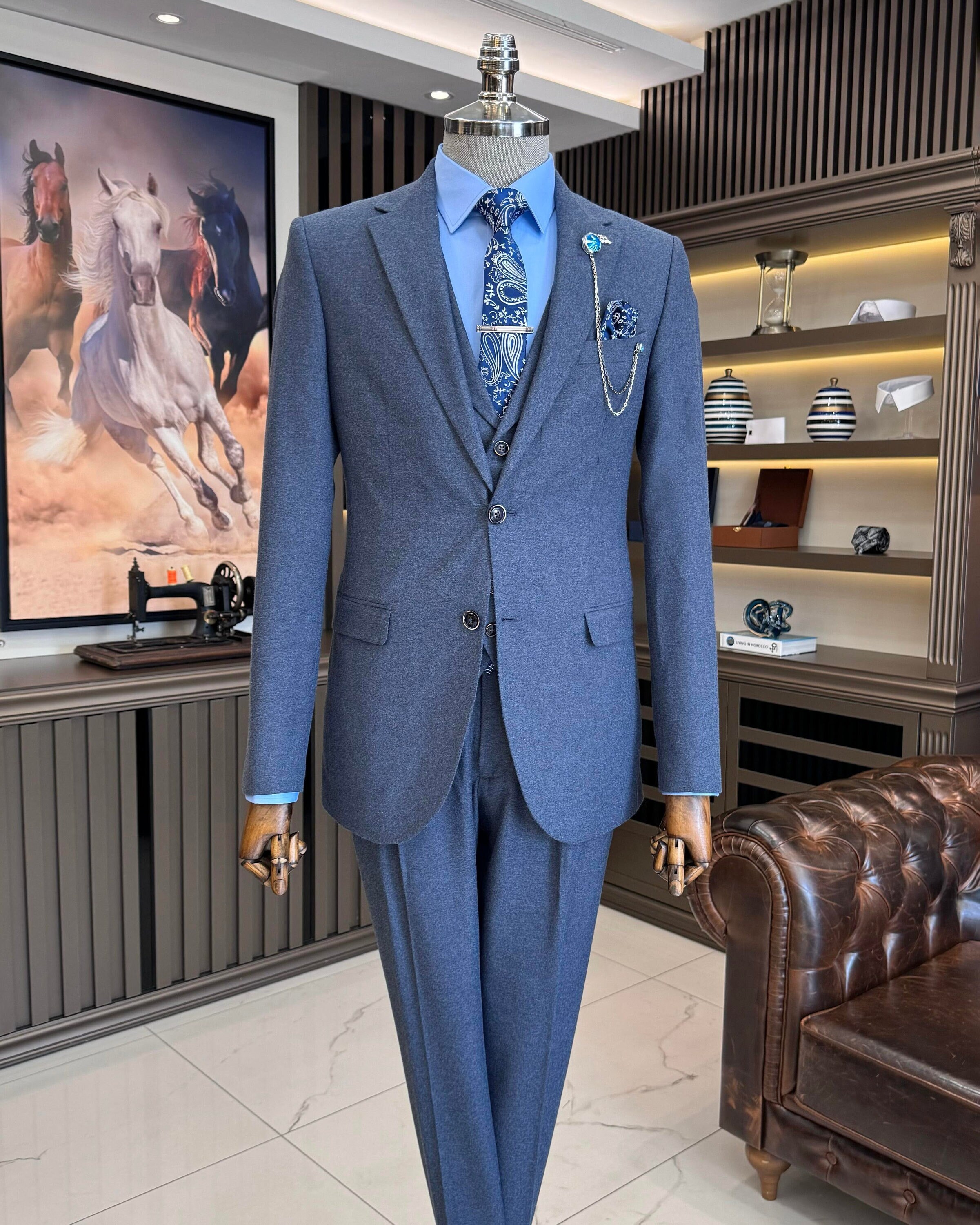 KUDORO Herrenanzug 2-teilig Slim Fit – Für Hochzeit, Business & Festliche Anlässe