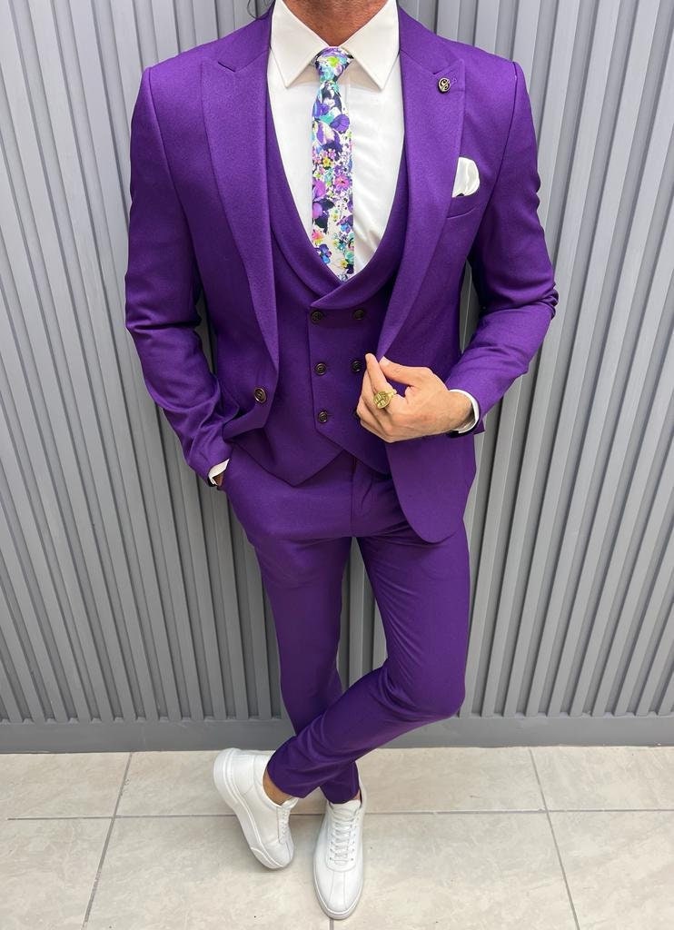 Buy Purple Suits for Men Online In India -  India