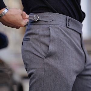Men Pants ~Pants for Men ~ Chino Pants ~ Men&#39;s Chino&#39;s Trousers, Slim fit Pants, Men&#39;s Chino, Gray Trouser, Gray Slim Fit Chino Pants
