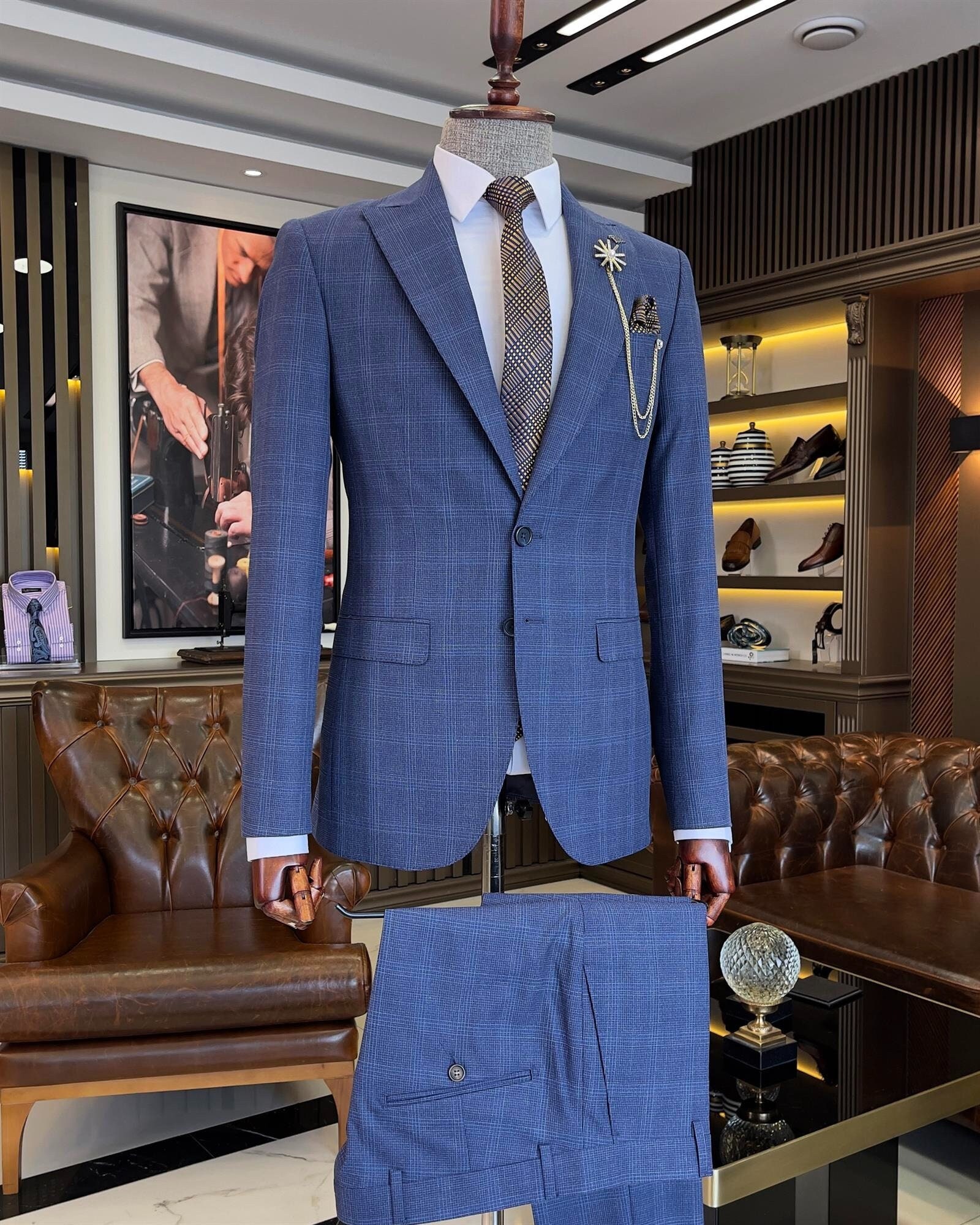 Checkered Suit Etsy Singapore